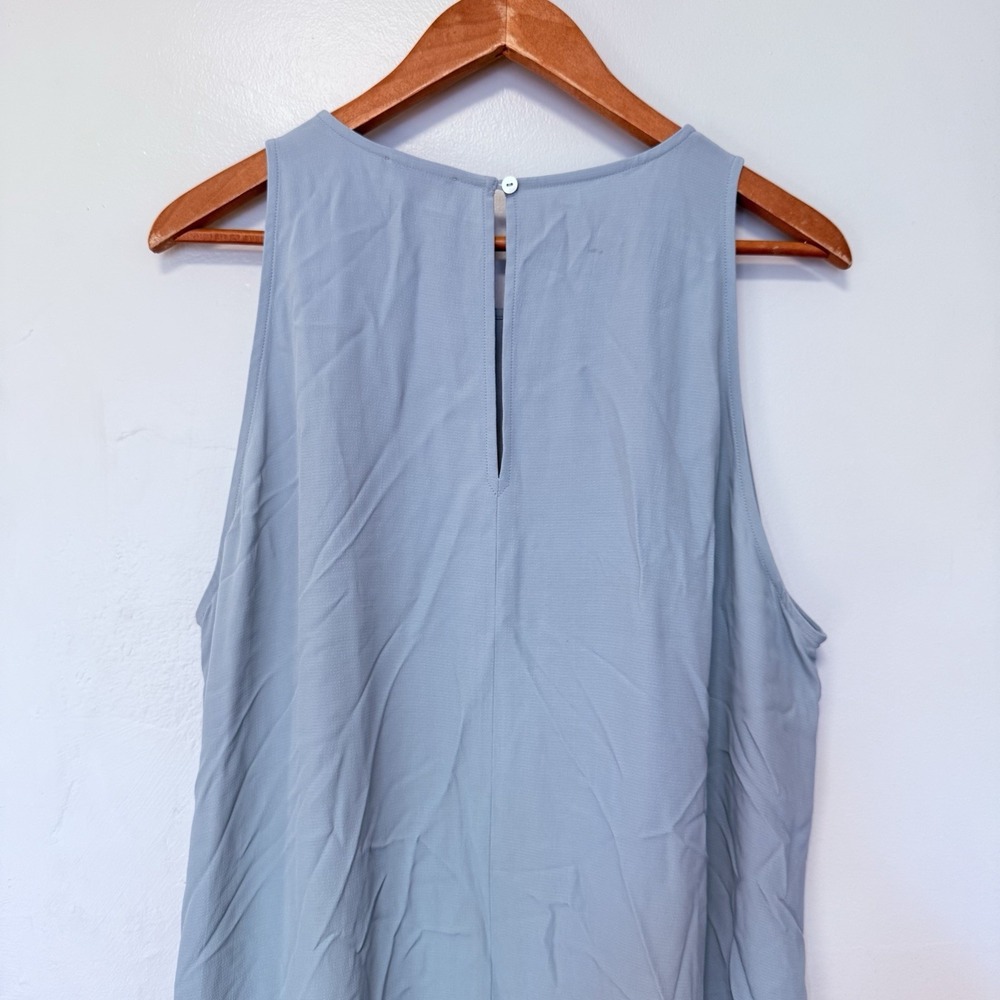 Eileen Fisher Dress Womens Medium Blue Maxi  Sleeveless Lightweight Viscose USA - Picture 5 of 7
